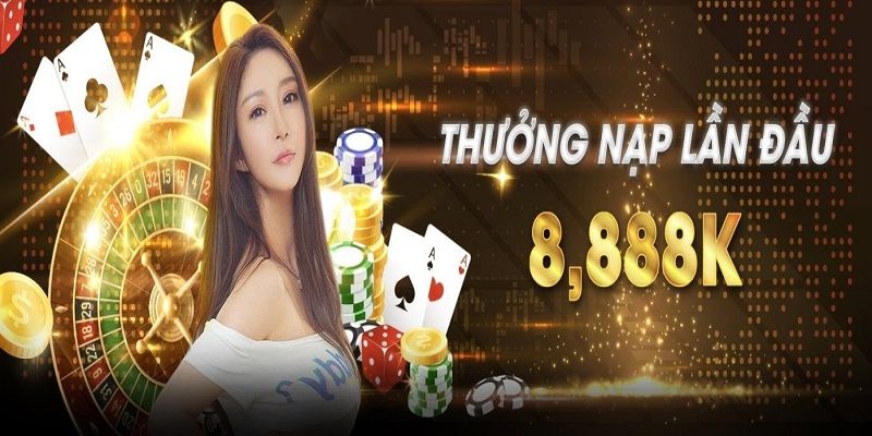 Khuyến mãi 888B nạp đầu nhận thưởng lên đến 8888K